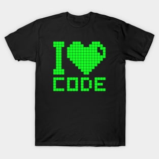 I Love Code Mono T-Shirt